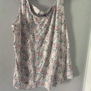New Floral open back Sleeveless Top - Multicolor